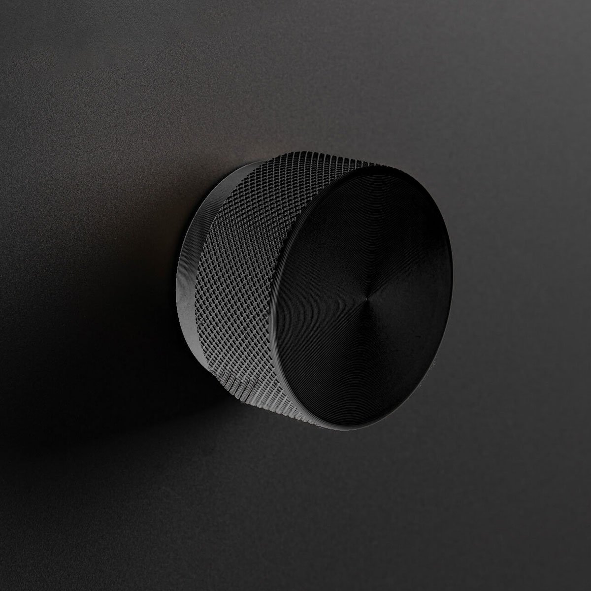 Graf Big D 38 mm Knob Brush Black