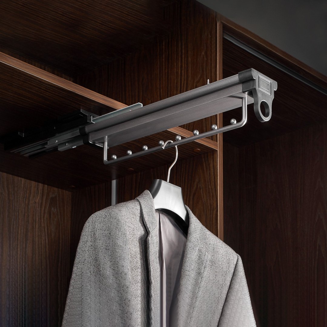 Straight Clothes Holder Grey