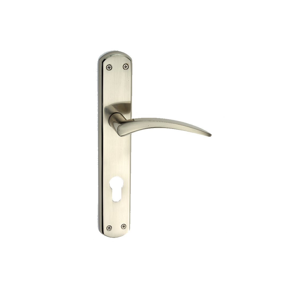 Classic On Plate Brass Mortise Handle