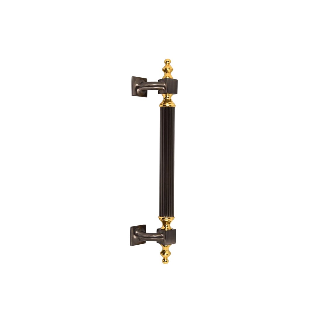 Malta Cross with Ribs Brass Pull Handle